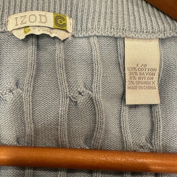 Izod C Flex Classic Cableknit Sweater Size Large - Picture 3 of 6